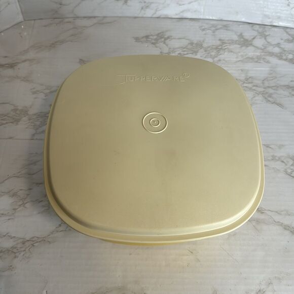 Vintage Tupperware Vegetable Steamer Cooker 3 Piece, Harvest Gold/Mustard - Picture 5 of 7